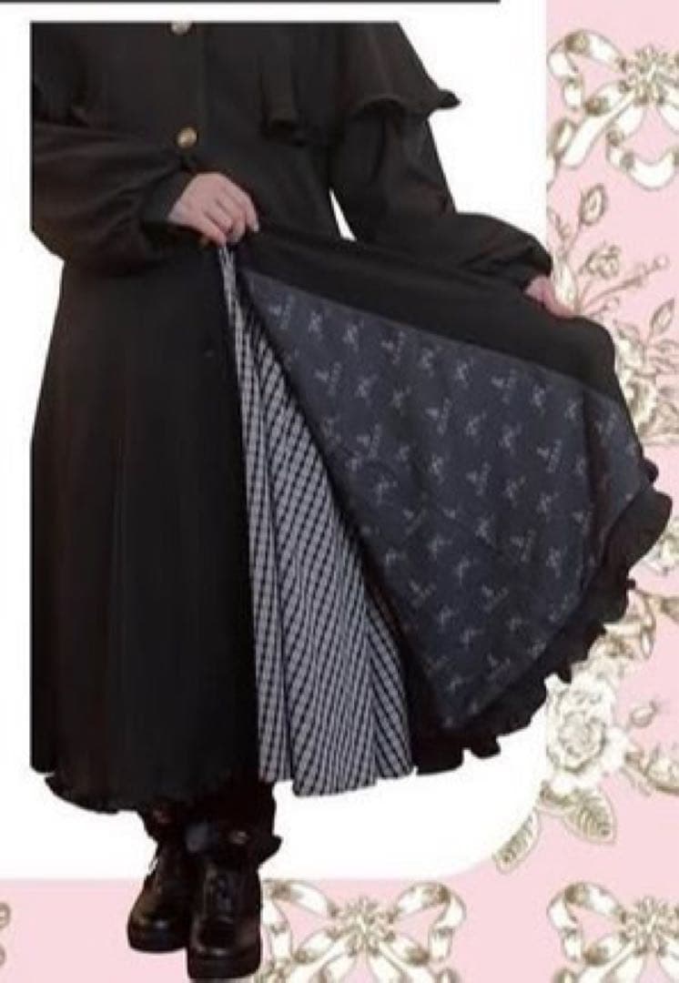 新品タグ付】しまむら 青木美沙子 NINA'S ロングコート ケープ LL