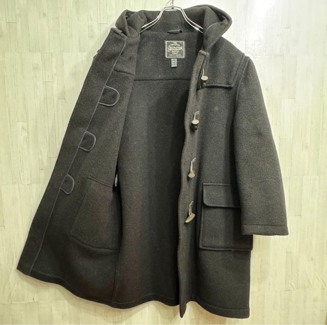 伊地知  英国製 グローバーオール ダッフルコート 黒 メンズ L相当