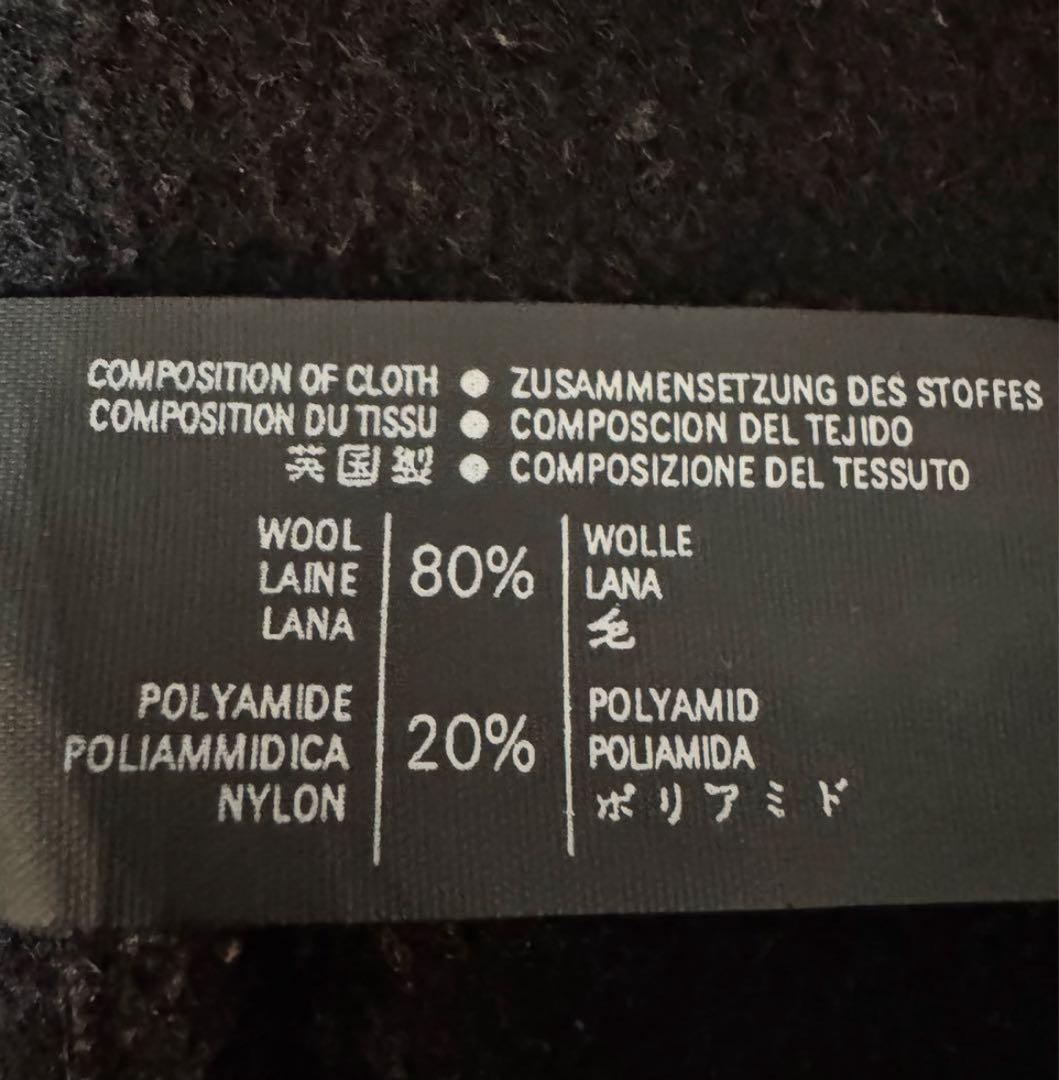 伊地知  英国製 グローバーオール ダッフルコート 黒 メンズ L相当