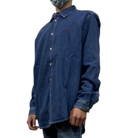 新品 DIESEL デニムシャツ XXL D-SIMPLY A03534ロゴ刺繍 - メルカリ