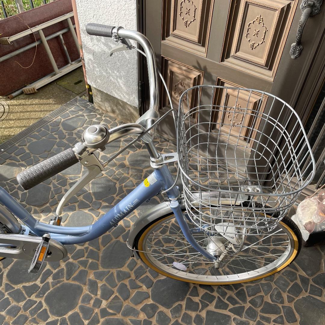 新品 自転車 サカモトテクノ ブルー 24インチ お引取又は近隣の方お届け