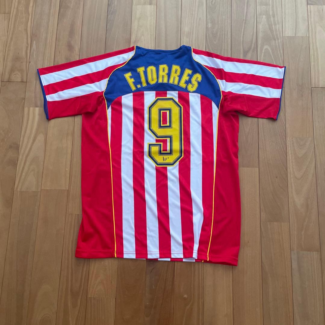アトレティコ・マドリード F. TORRES シャツ Lサイズ アトレティコ・マドリード（A）15/16 選手支給 F,トーレス＃9