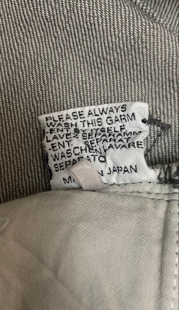 ディオールオム エディ期 グリッターコーティング デニム グレー 33