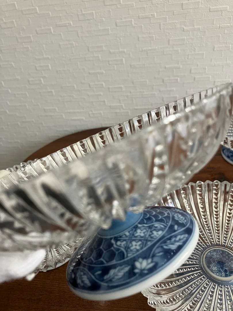 龍峰窯 高台 高台皿 5個 ガラス