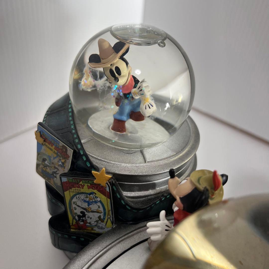 希少 Disney スノードーム オルゴール ミッキーマウスマーチ タグ付