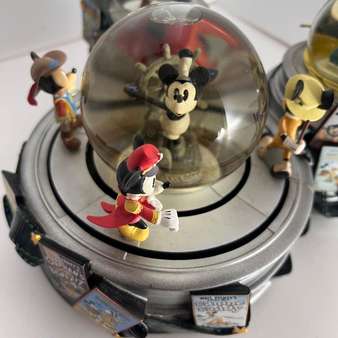 希少 Disney スノードーム オルゴール ミッキーマウスマーチ タグ付
