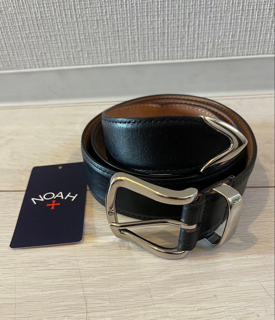 NOAH レザーベルト サイズ32 美品 NOAH ノア Braided Leather Belt ブレイデッド レザー ベルト 32