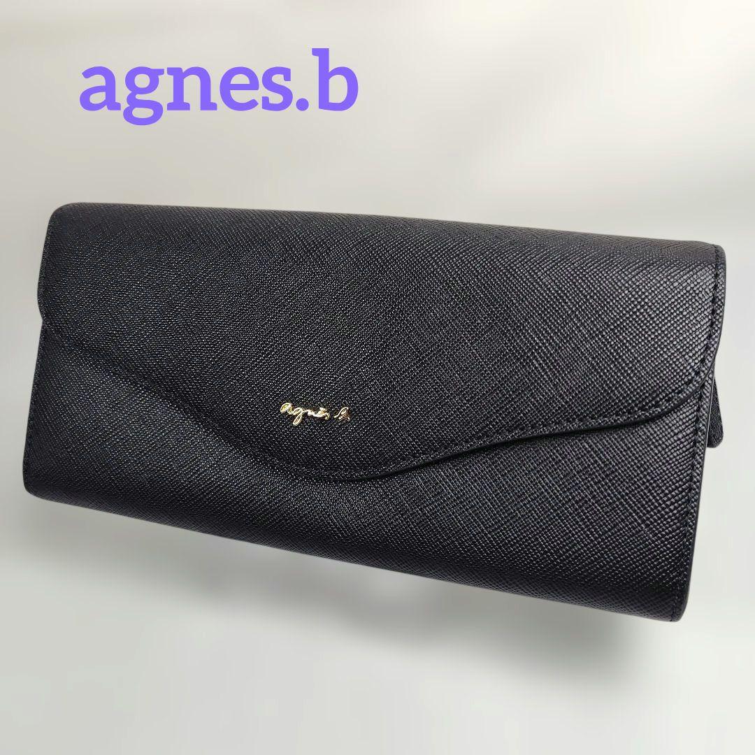 agnès b. ⭐️ アニエスべー 未使用級 長財布 ava ロングウォレット レザー ロングウォレット 