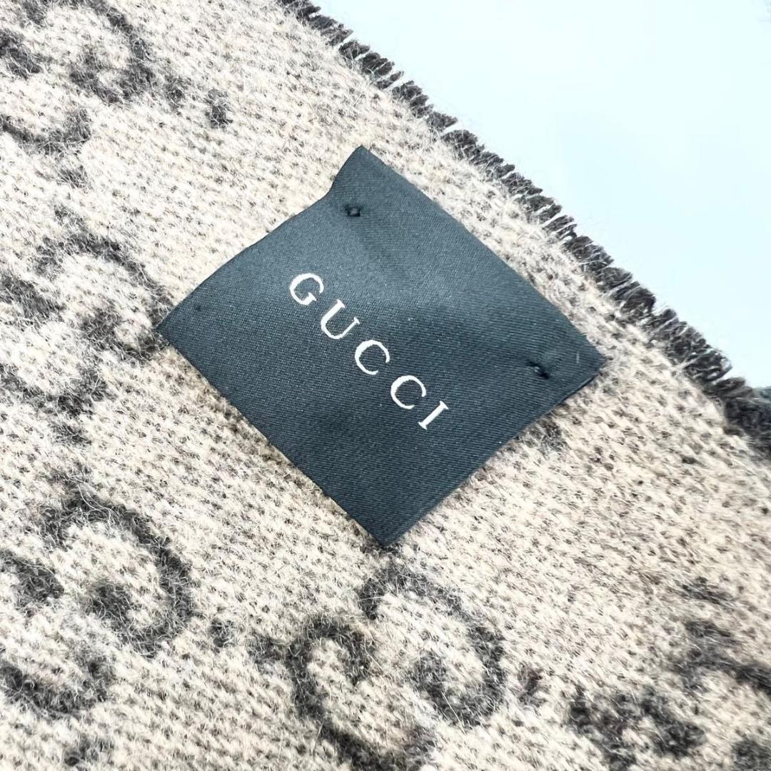 専用】GUCCI グッチ カシミヤ100% GG柄マフラー 極美品タグ付き - メルカリ