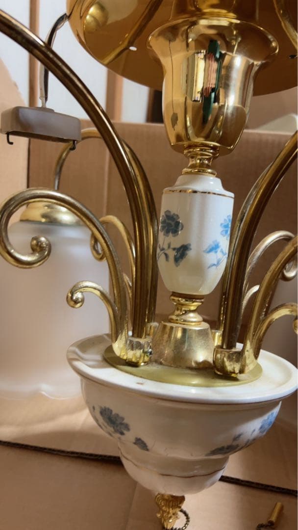 クラシックシャンデリア 4灯 ゴールド シーリングライト・天井照明 www