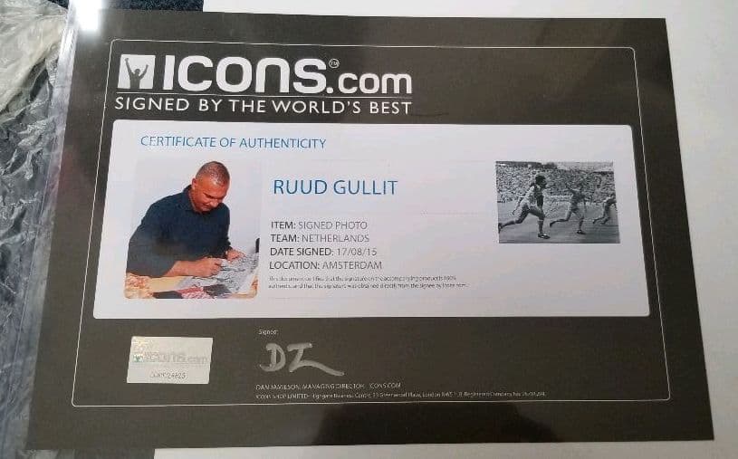 ICONS フリット ルート・フリット 直筆サイン、サイン フォトグラフ