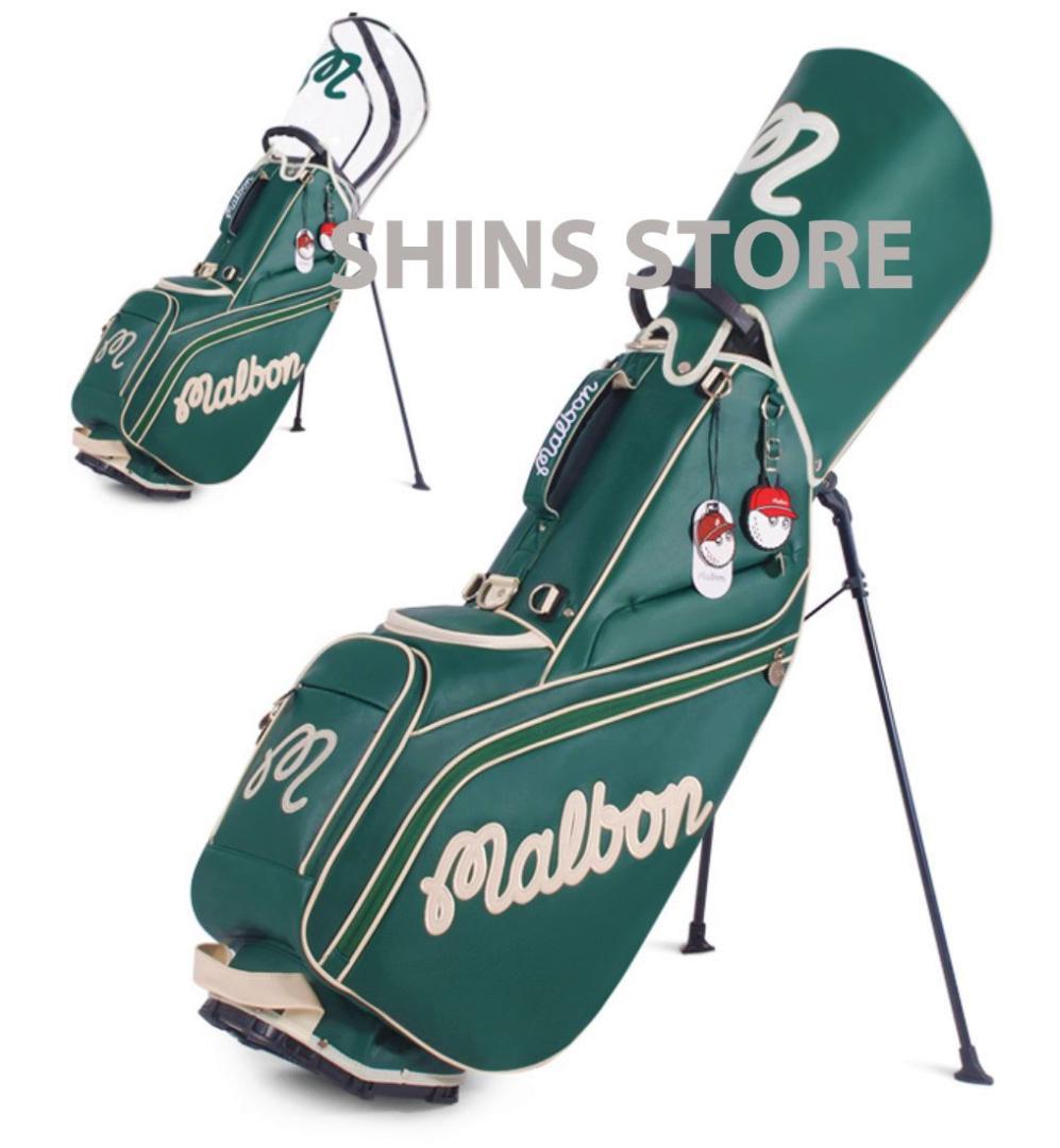 マルボンゴルフバッグmalbon golf キャディバッググリーン