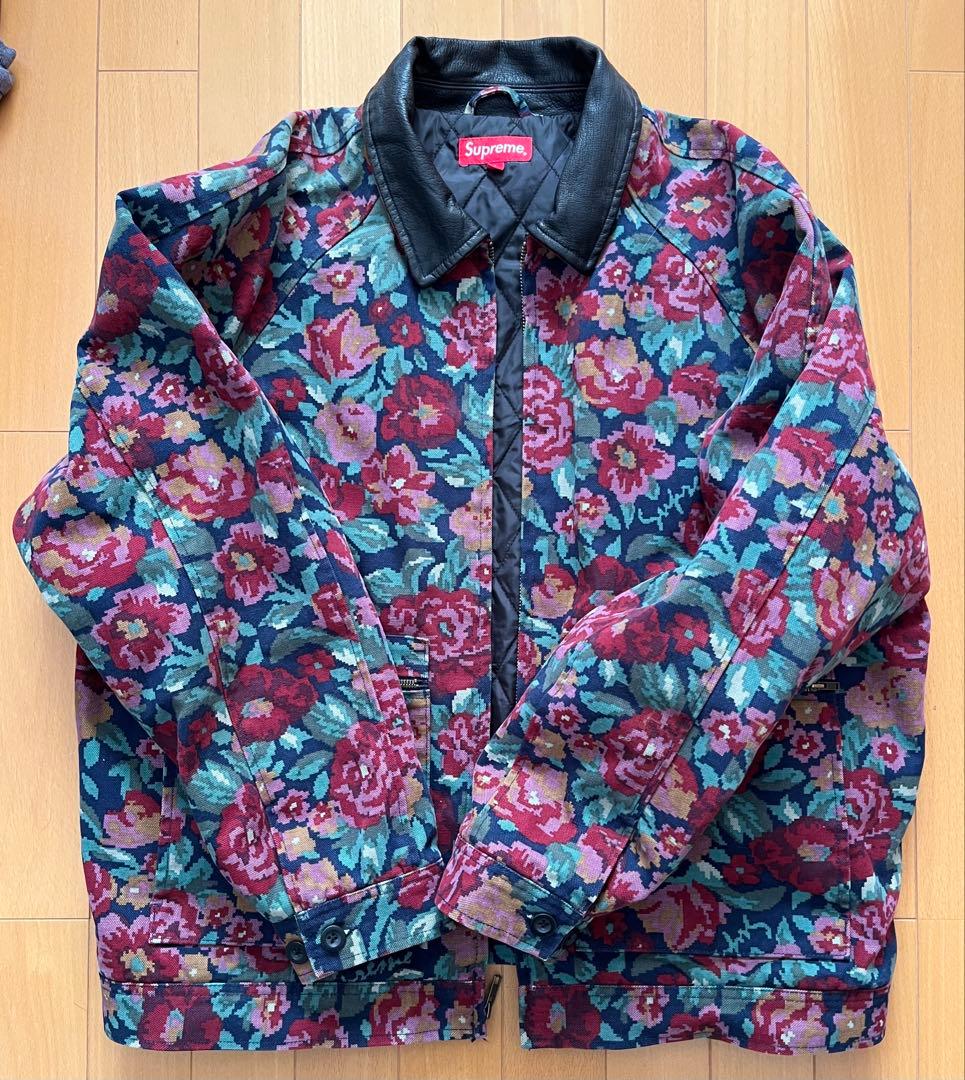 Supreme Leather Collar Work Jacket - メルカリ