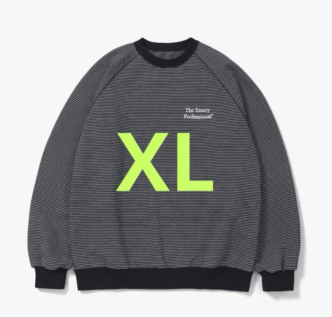 ENNOY BORDER CREW NECK SWEAT エンノイ ennoy ENNOY『Border Crew