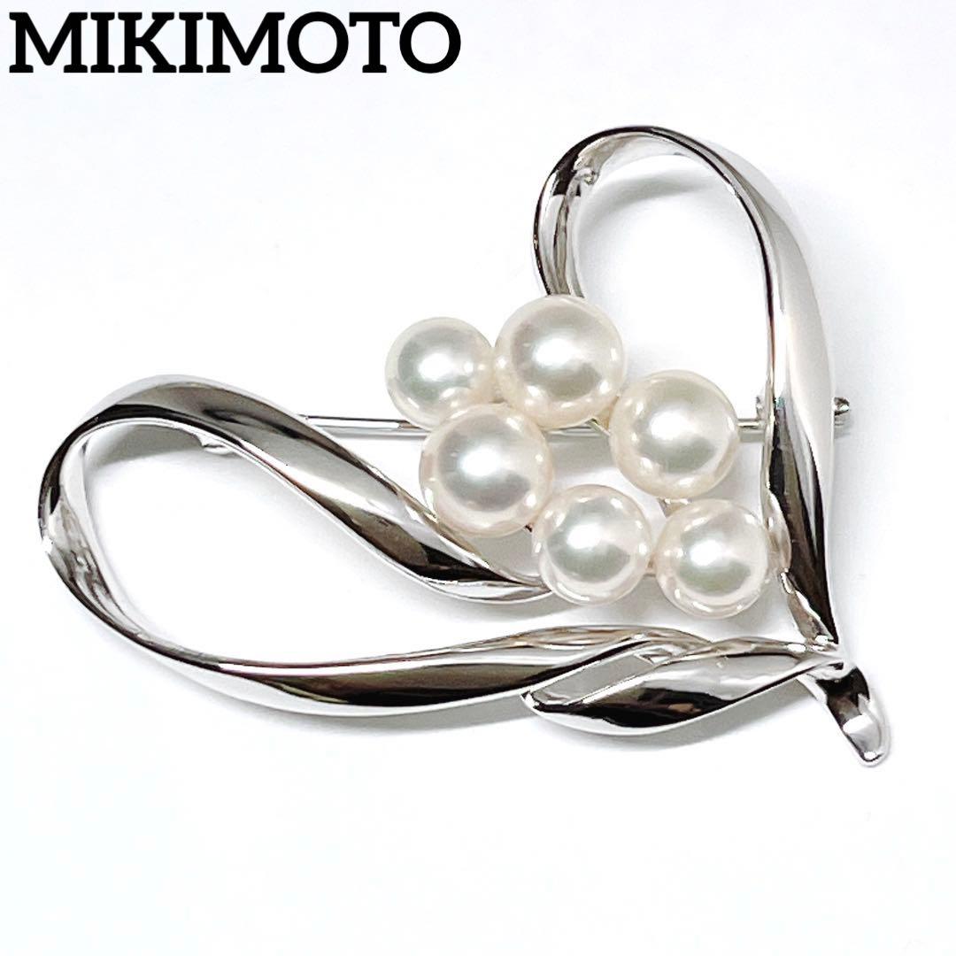 【未使用品級】✨MIKIMOTO ミキモト アコヤパール　ブローチ　ハート MIKIMOTO（ミキモト） パール ピン ブローチ ブーケ 現行モデル アコヤ