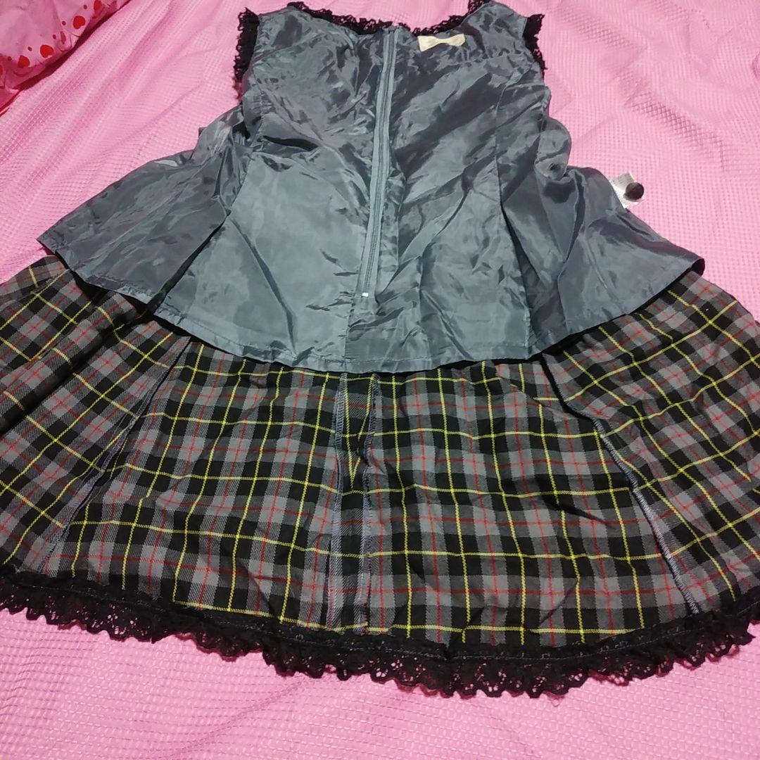 メタモルフォーゼ チェック柄JSK ブルマ付き ロリータ ロリィタパンク