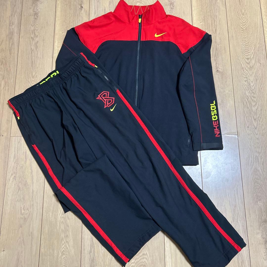 【NIKE】BSBLナイキ ベースボール セットアップ 上下セット Mサイズ NIKE BSBLナイキ ベースボール セットアップ 上下セット Mサイズ NIKE