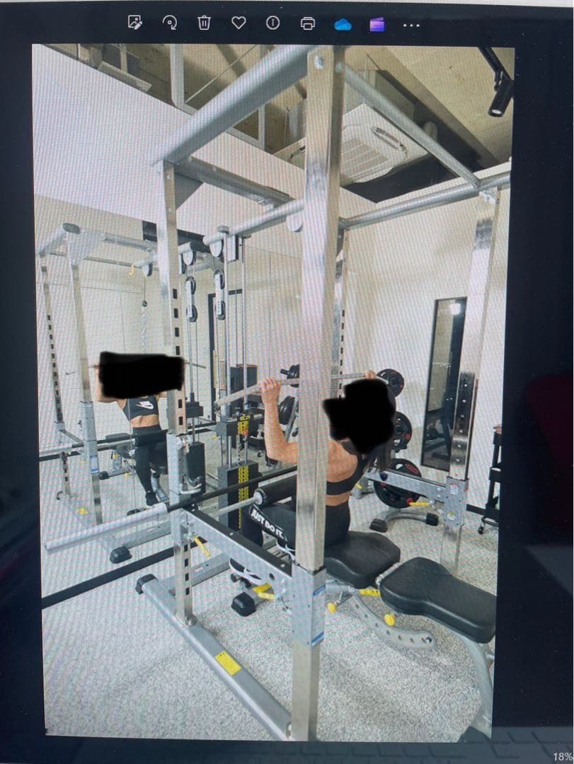 タフスタック　パワーラック セット パワーラック CPR-265 ラットローウェイトスタック式（中古）（タフ