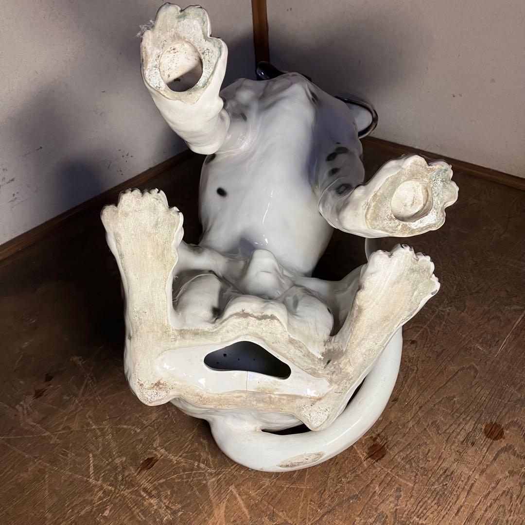 ダルメシアン 陶器 オブジェ 等身大