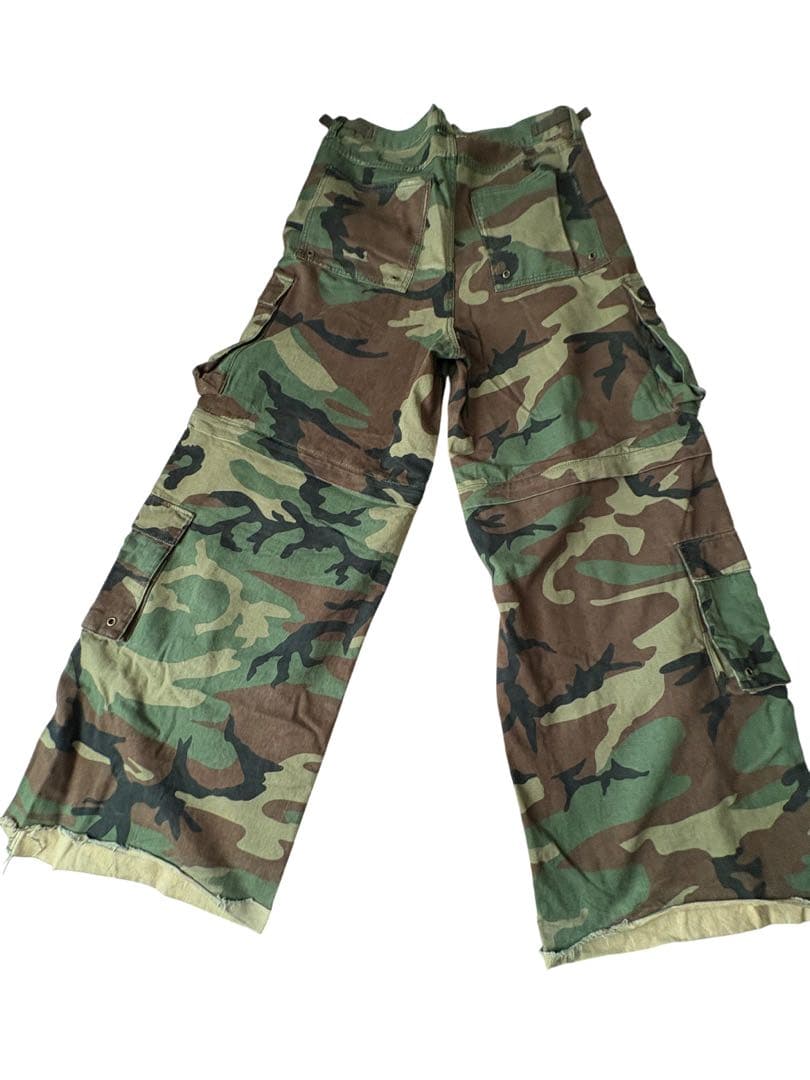 パンツ NO MASS PROD \"06GLM\" Camo baggy pants