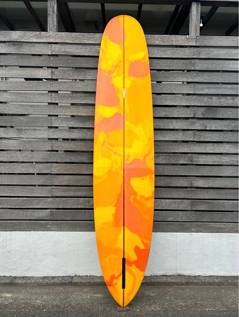 クリーム フラワー 9'6ft アブスト ロングボード シングル デッキカバー付 クリーム フラワー 9'6ft アブスト ロングボード シングル デッキカバー付