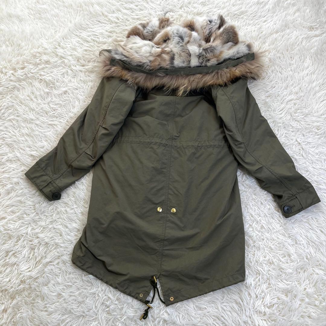 ドゥーズィエムクラス リアルファー ライナー付きモッズコート M65