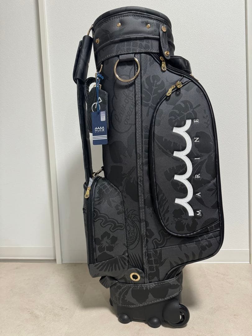 mutaムータキャディバッグ ゴルフgolf 新品未使用 おじさんロゴ(希少