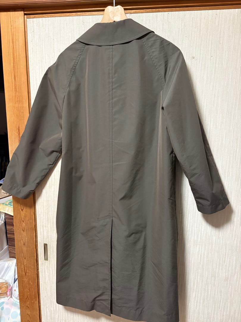 MARGARETHOWELL ステンカラースプリングコートカーキ色