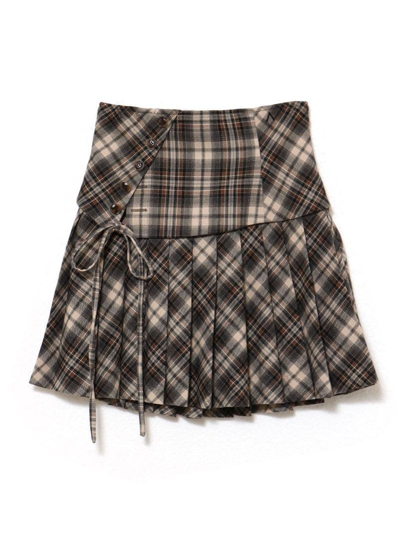 andmary Jade highwaist mini skirt Mサイズ Jade highwaist mini skirt color beige/check size s/m ¥11000-tax in