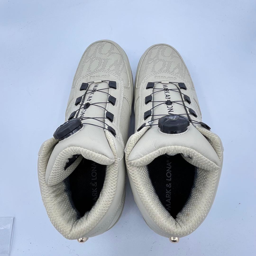 未使用 MARK＆LONA マーク＆ロナ BOA ゴルフシューズ 27 ベージュ