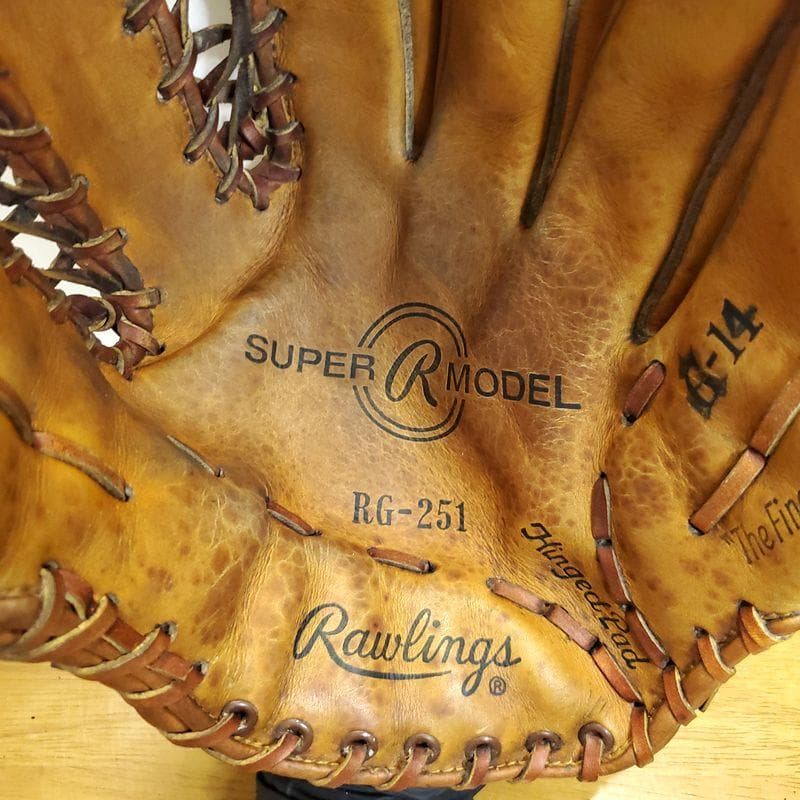 ローリングス 角盈男モデル ビンテージ Rawlings 内野用 軟式グローブ