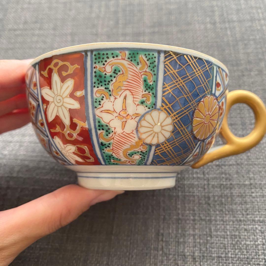 奇玉宝鼎之珍 大聖寺伊万里 金襴手 カップ&ソーサー 古伊万里 - メルカリ
