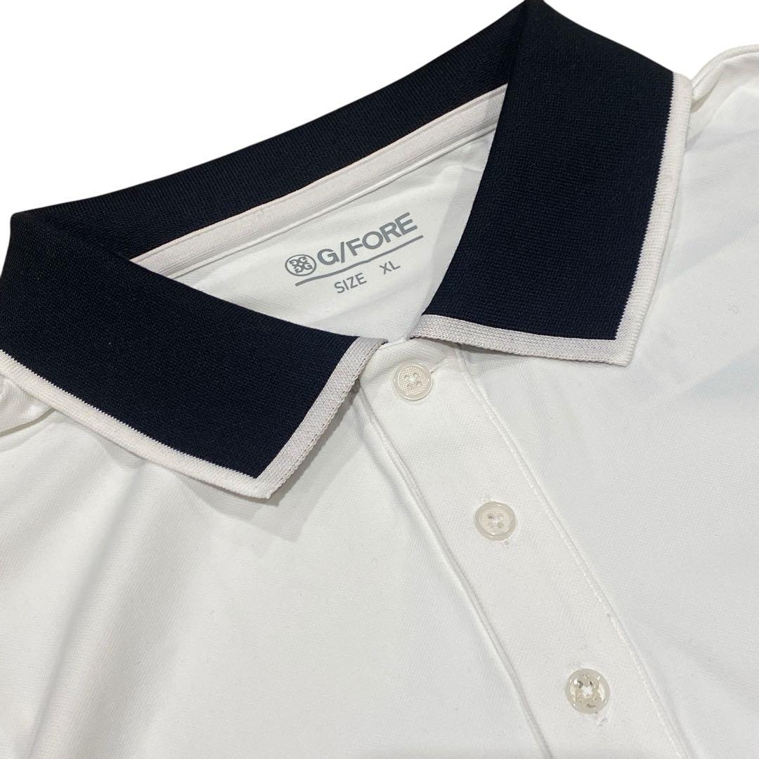 未使用訳アリ】定価5.2万円 G/FORE ホワイト 長袖ポロシャツ - メルカリ