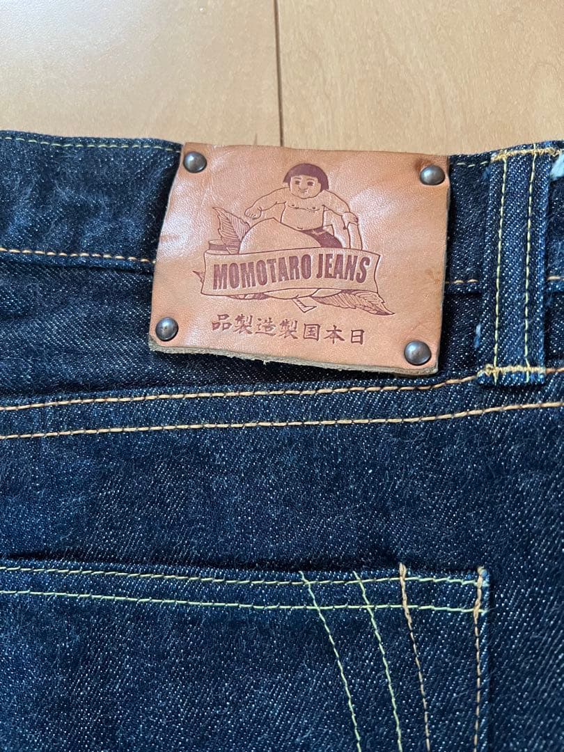 ま*る様 桃太郎ジーンズ 銅丹 G014-MB W36 ボタンフライ希少