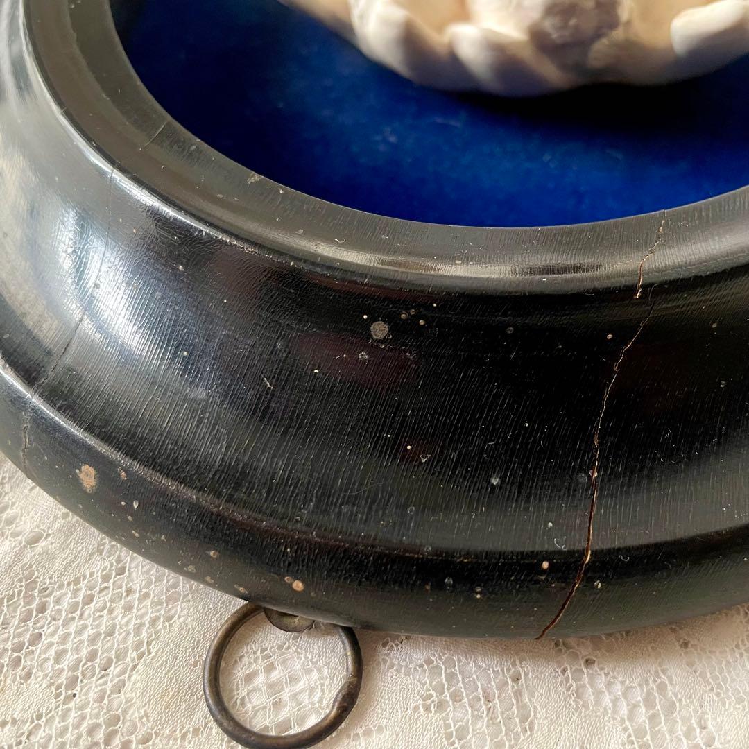 2人の天使のメダイヨン エンジェル フランスアンティーク オーバル