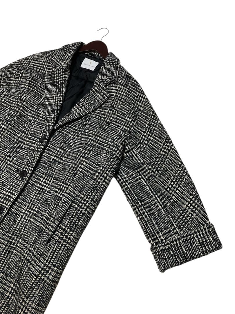 COUTURE D'ADAM クチュールドアダム グレンチェック コート ロング
