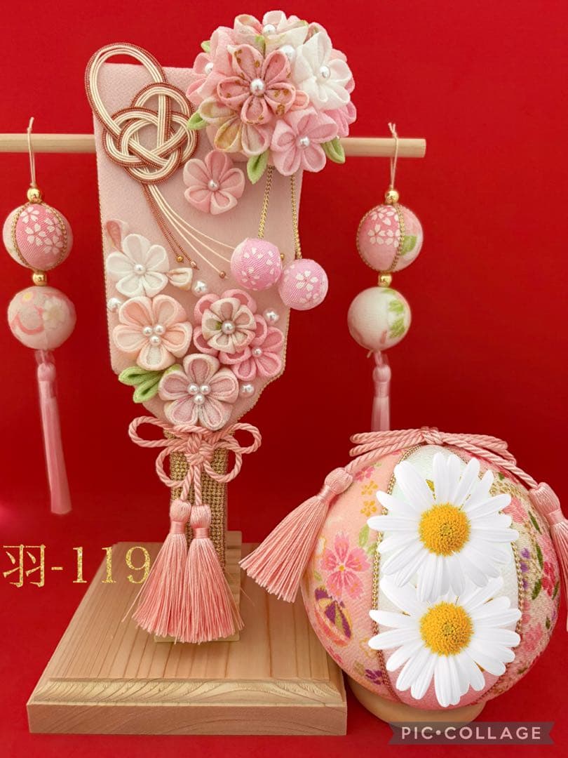 専用　羽子板　初正月　ひな祭り　厄除け　つまみ細工　鞠　和玉　ちりめん 楽天市場】つまみ細工 羽子板 初正月 飾り 雛祭り 七五三 正月飾り