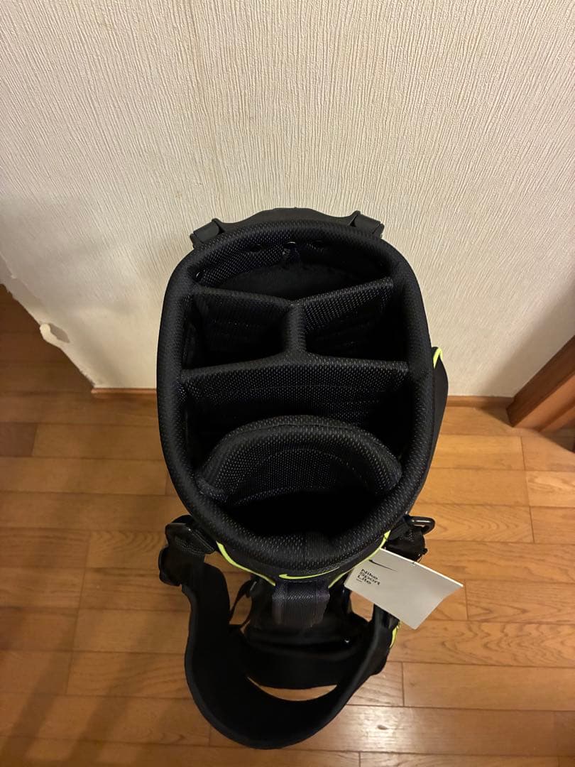 NIKE GOLF キャディバッグ ゴルフバッグ ブラック/イエロー 国内非売品