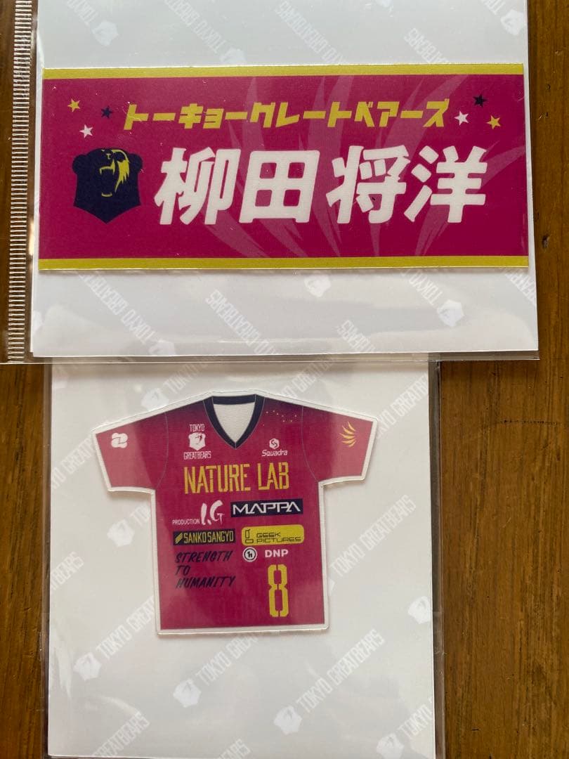 東京グレートベアーズ 柳田将洋ステッカー2枚セット - メルカリ