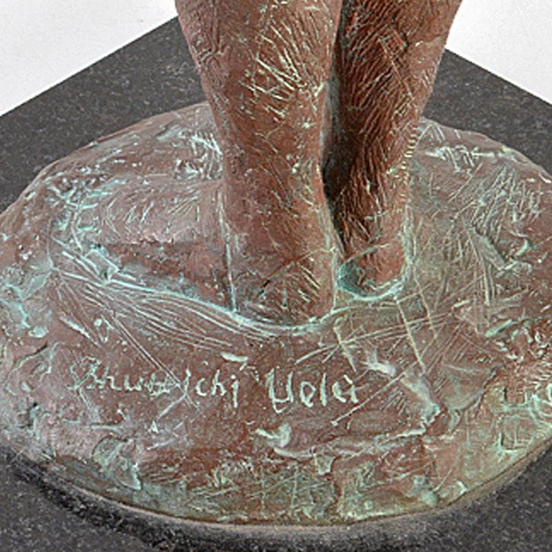 植木舜一作 ブロンズ像 女性像 大理石台 重さ約9.7kg D R5810B - メルカリ