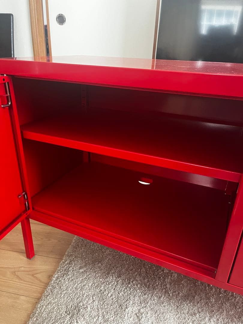 廃盤品】 IKEA 赤いキャビネット 訳あり - メルカリ