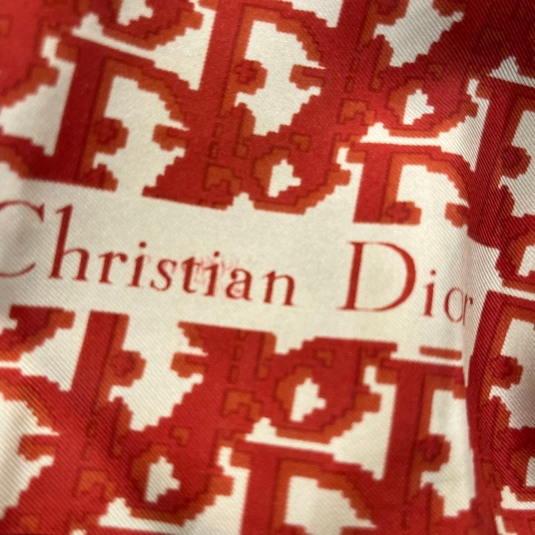クリスチャンディオール シルク 大判スカーフ ☆i174