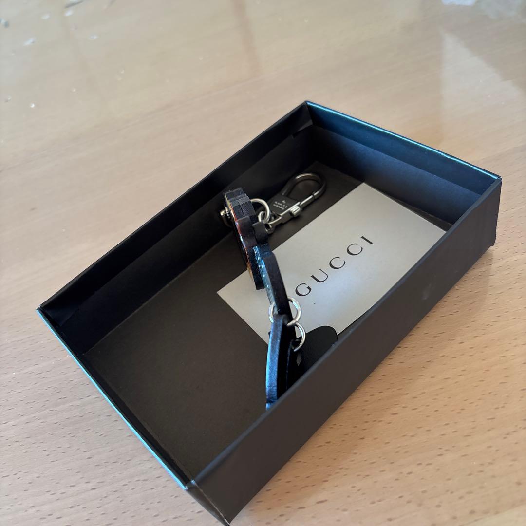 GUCCI グッチ キーリング マドモアゼルガールGG インターロッキング 美
