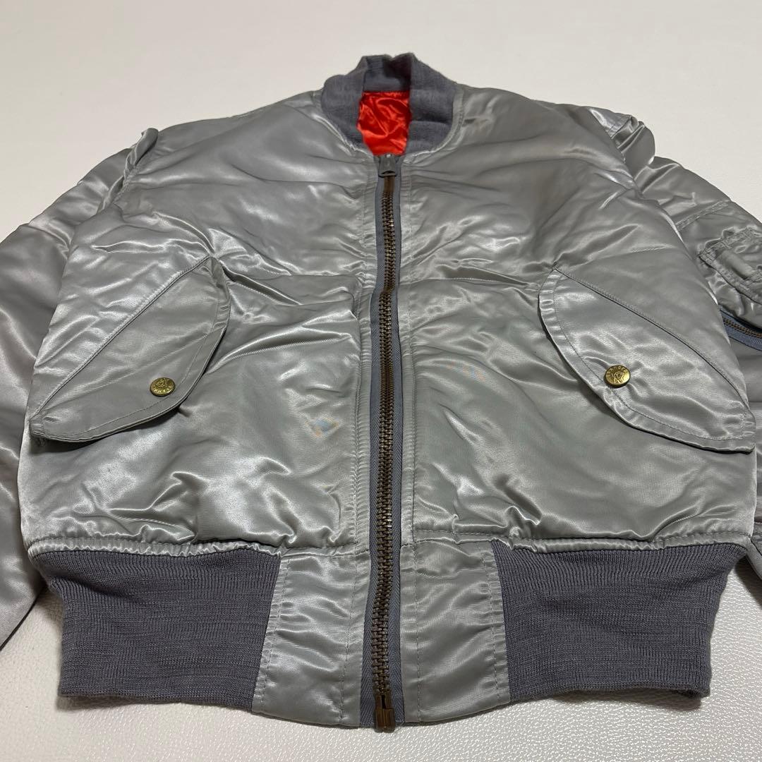 BRANDED GARMENTS MA-1 USA製 シルバー ジャケット・アウター