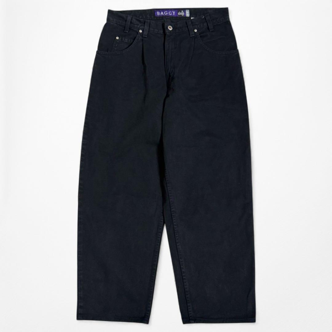 90s silverTab BAGGY ブラック バギー ワイド デニムパンツ 90s Levi'sリーバイス silverTabシルバータブ BAGGY ワンタック