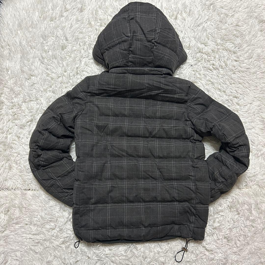 限定割引】タトラス ダウンジャケット チェック 2way 肉厚 グレー 希少