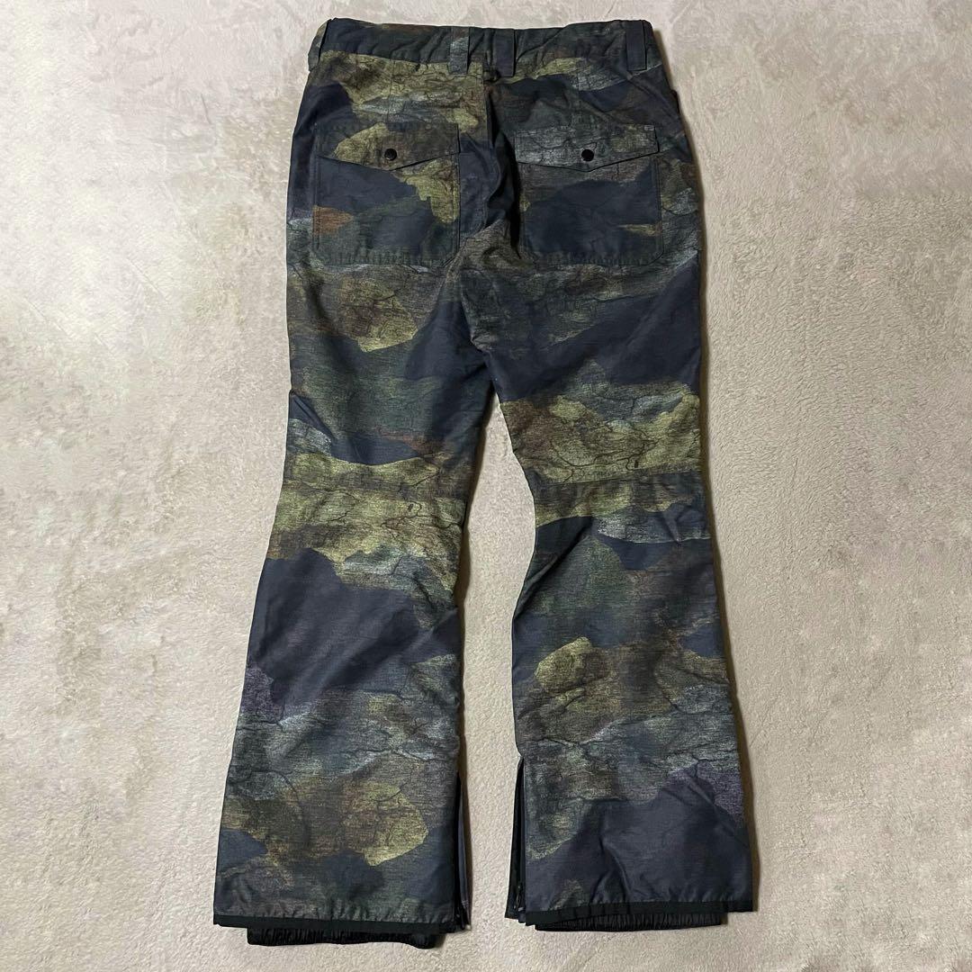 クイックシルバー DRYFLIGHT 15K カモ柄 スノーパンツ M 美品
