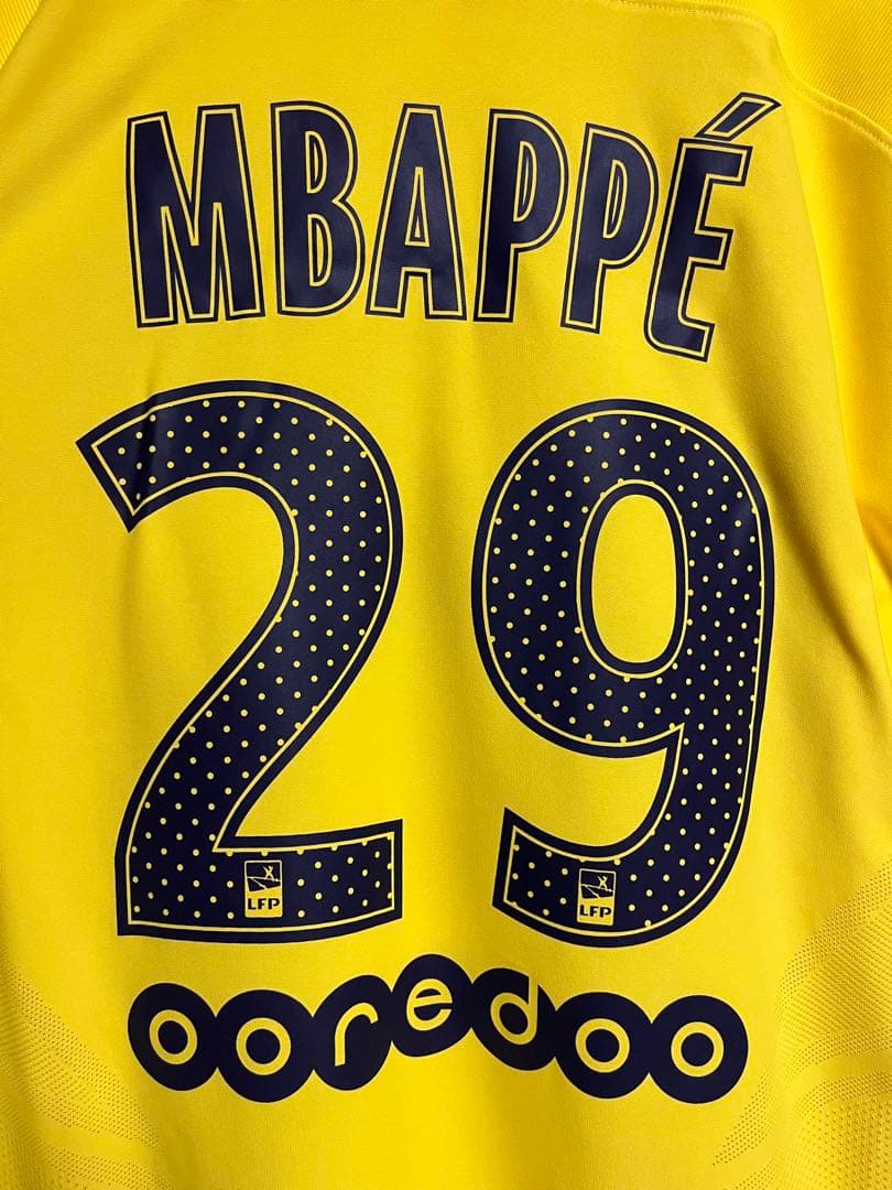 超希少 正規品 17/18 PSG アウェイ エムバペ 選手支給用 ユニフォーム