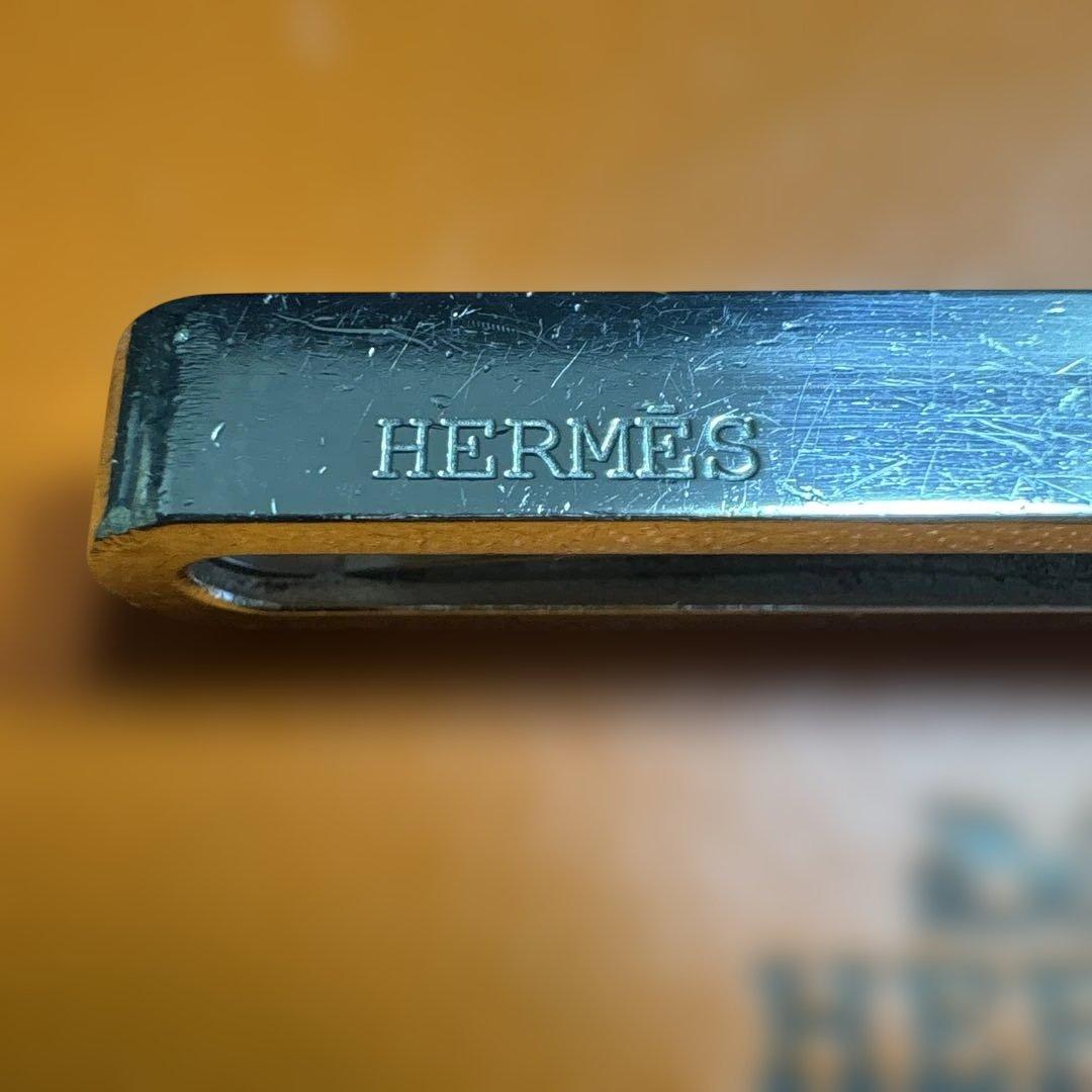 《美品》HERMES エルメス タイピン エブリン エクリプス