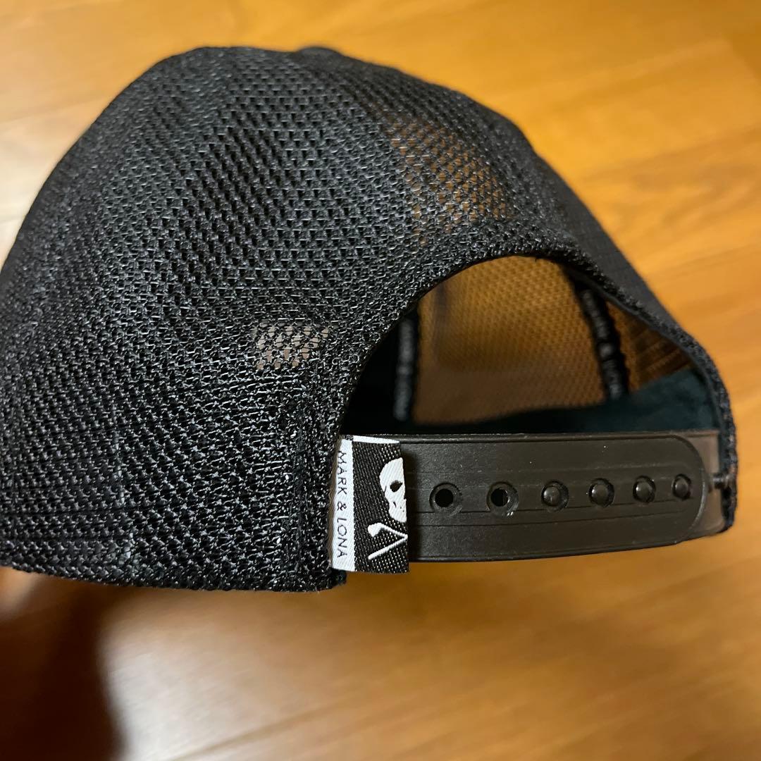 MARK&LONA マーク&ロナ メッシュキャップ ハイビスカス 美品 MARK&LONA